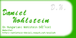 daniel wohlstein business card